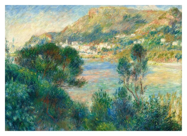 Obraz na szkle - Auguste Renoir, View of Monte Carlo from Cap Martin, reprodukcje (70x50 cm)