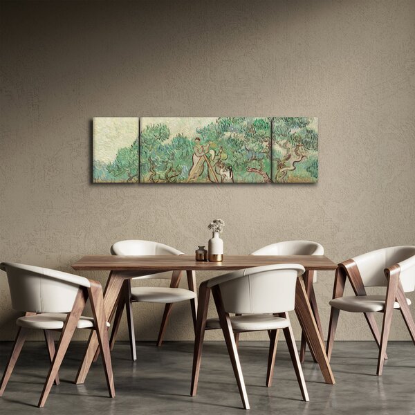 Obraz - Vincent van Gogh, The Olive Orchard, reprodukcje (170x50 cm)