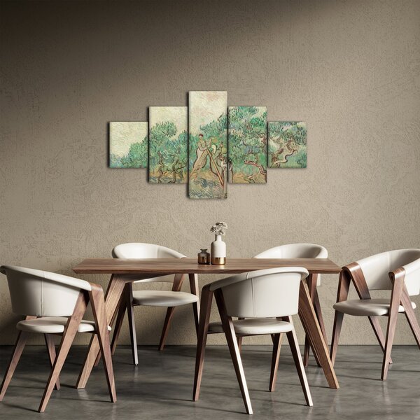 Obraz - Vincent van Gogh, The Olive Orchard, reprodukcje (125x70 cm)