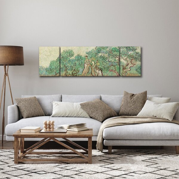 Obraz - Vincent van Gogh, The Olive Orchard, reprodukcje (170x50 cm)