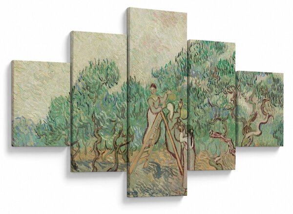 Obraz - Vincent van Gogh, The Olive Orchard, reprodukcje (125x70 cm)