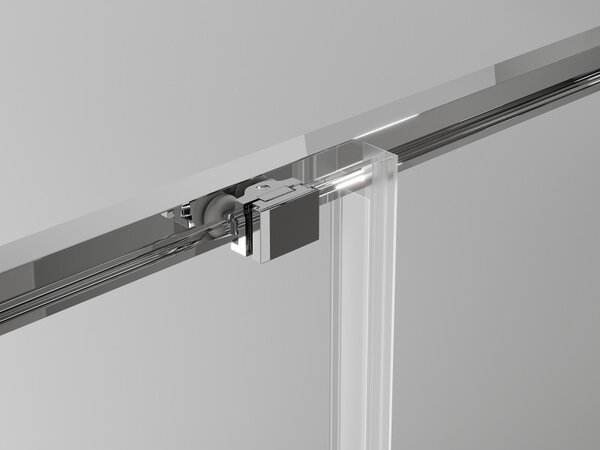 Mexen Exo kabina prysznicowa kwadratowa rozsuwana 90 x 90 cm, transparent, chrom - 8111-090-090-01-00