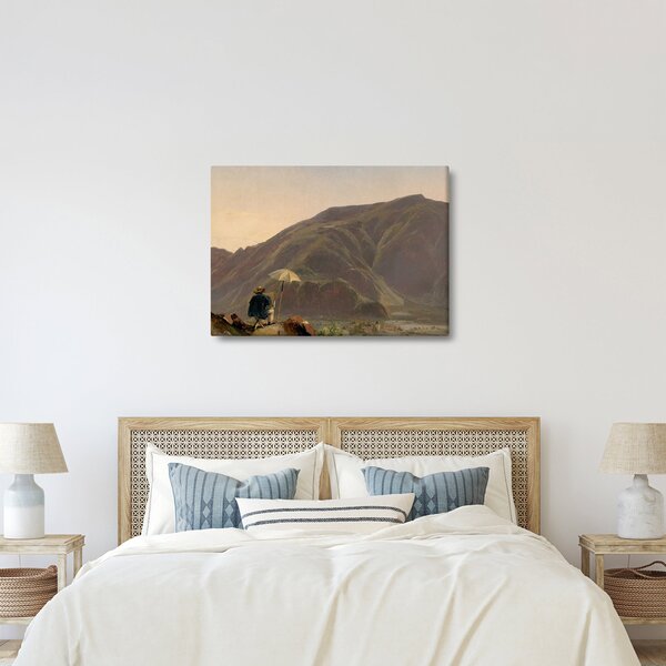 Obraz - Jules Coignet, View of Bozen with a Painter, reprodukcje (70x50 cm)
