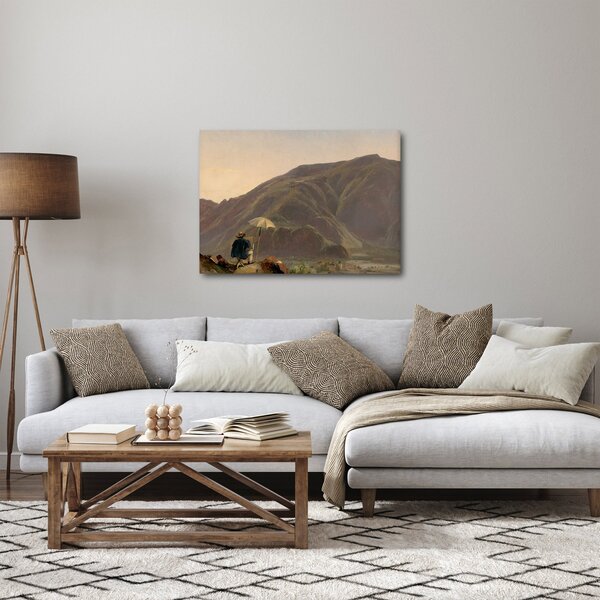 Obraz - Jules Coignet, View of Bozen with a Painter, reprodukcje (70x50 cm)