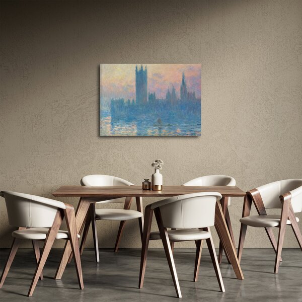 Obraz - Claude Monet, The Houses of Parliament, Sunset, reprodukcje (70x50 cm)