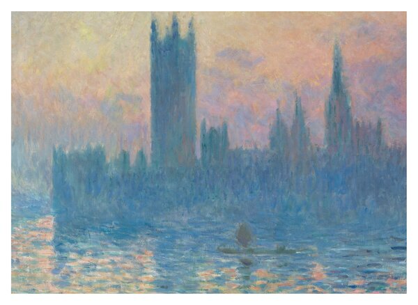 Obraz - Claude Monet, The Houses of Parliament, Sunset, reprodukcje (70x50 cm)
