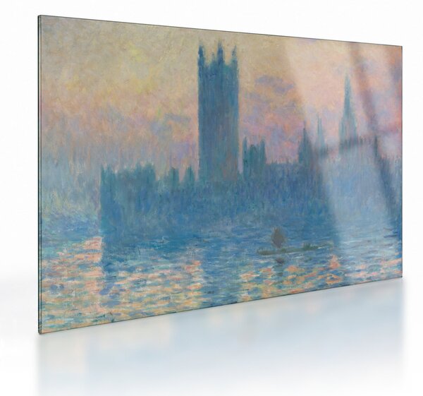 Obraz na szkle - Claude Monet, The Houses of Parliament, Sunset, reprodukcje (70x50 cm)