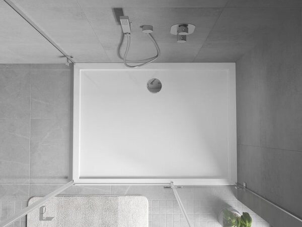 Mexen Flow brodzik prostokątny slim 95 x 70 cm, biały połysk - 46R107095