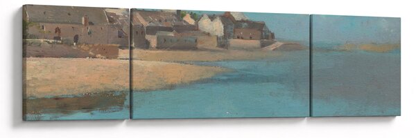 Obraz - Odilon Redon, Village by the Sea in Brittany, reprodukcje (170x50 cm)