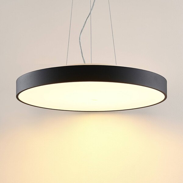 Lampa wisząca Vanida Arcchio, możliwość ściemniania, czarny, kuchnia, aluminium, nowoczesny