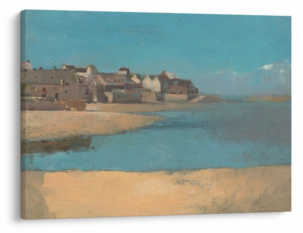 Obraz - Odilon Redon, Village by the Sea in Brittany, reprodukcje (70x50 cm)