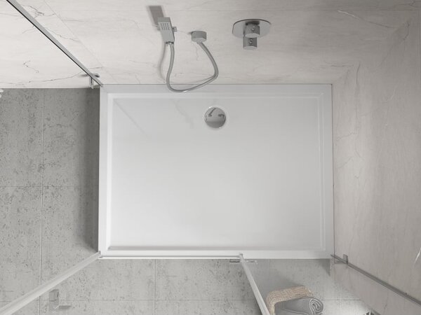 Mexen Flow+ brodzik prostokątny 90 x 70 cm, biały połysk - 46R107090H