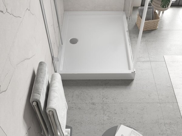 Mexen Flow+ brodzik prostokątny 90 x 70 cm, biały połysk - 46R107090H