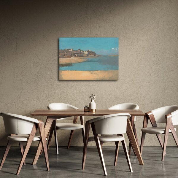Obraz - Odilon Redon, Village by the Sea in Brittany, reprodukcje (70x50 cm)