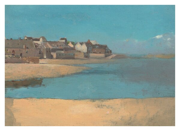 Obraz - Odilon Redon, Village by the Sea in Brittany, reprodukcje (70x50 cm)