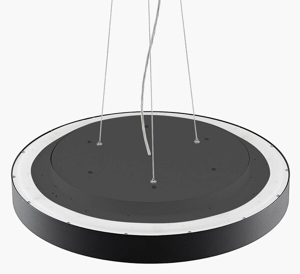 Lampa wisząca Vanida Arcchio, możliwość ściemniania, czarny, kuchnia, aluminium, nowoczesny