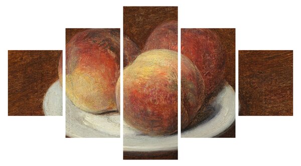 Obraz - Henri Fantin-Latour, Three Peaches on a Plate, reprodukcje (125x70 cm)