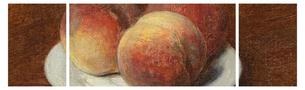 Obraz - Henri Fantin-Latour, Three Peaches on a Plate, reprodukcje (170x50 cm)