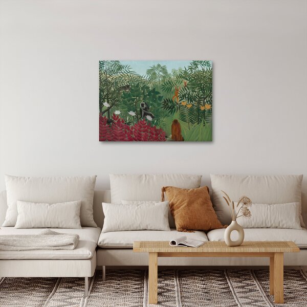 Obraz - Henri Rousseau, Tropical Forest with Monkeys, reprodukcje (70x50 cm)