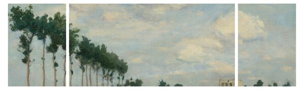 Obraz - Johan Barthold Jongkind, The Towpath, reprodukcje (170x50 cm)