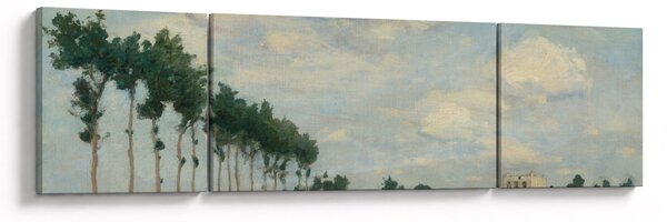 Obraz - Johan Barthold Jongkind, The Towpath, reprodukcje (170x50 cm)