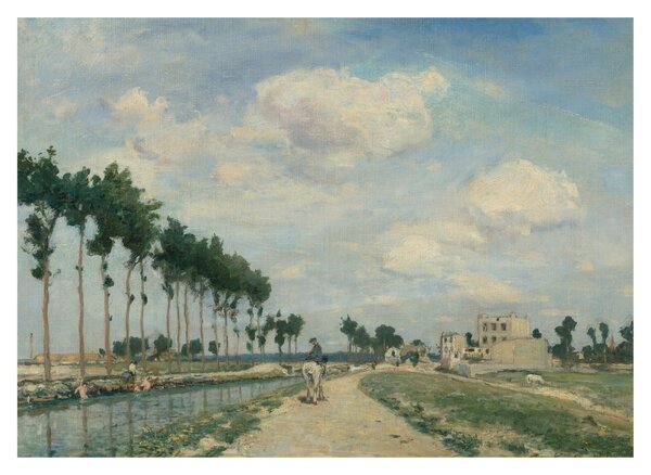 Obraz - Johan Barthold Jongkind, The Towpath, reprodukcje (70x50 cm)