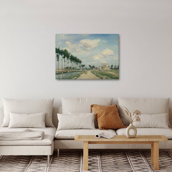 Obraz - Johan Barthold Jongkind, The Towpath, reprodukcje (70x50 cm)