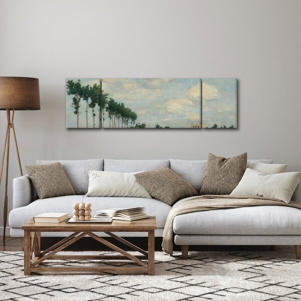 Obraz - Johan Barthold Jongkind, The Towpath, reprodukcje (170x50 cm)