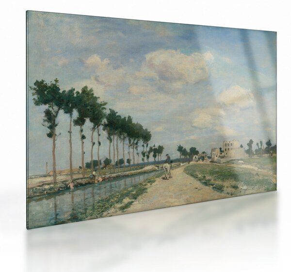 Obraz na szkle - Johan Barthold Jongkind, The Towpath, reprodukcje (70x50 cm)