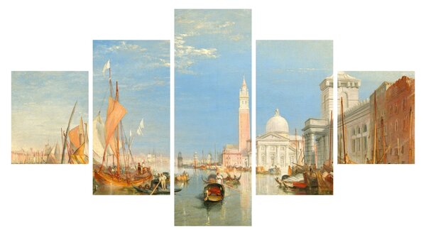 Obraz - Joseph Mallord William Turner, Venice the Dogana and San Giorgio Maggiore, reprodukcje (125x70 cm)