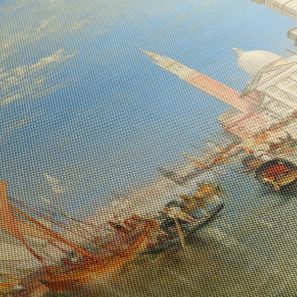 Obraz - Joseph Mallord William Turner, Venice the Dogana and San Giorgio Maggiore, reprodukcje (125x70 cm)