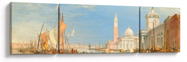 Obraz - Joseph Mallord William Turner, Venice the Dogana and San Giorgio Maggiore, reprodukcje (170x50 cm)
