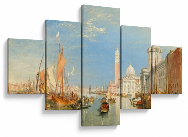 Obraz - Joseph Mallord William Turner, Venice the Dogana and San Giorgio Maggiore, reprodukcje (125x70 cm)