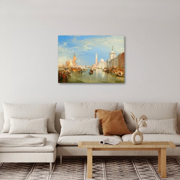 Obraz - Joseph Mallord William Turner, Venice the Dogana and San Giorgio Maggiore, reprodukcje (70x50 cm)