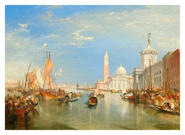 Obraz - Joseph Mallord William Turner, Venice the Dogana and San Giorgio Maggiore, reprodukcje (70x50 cm)