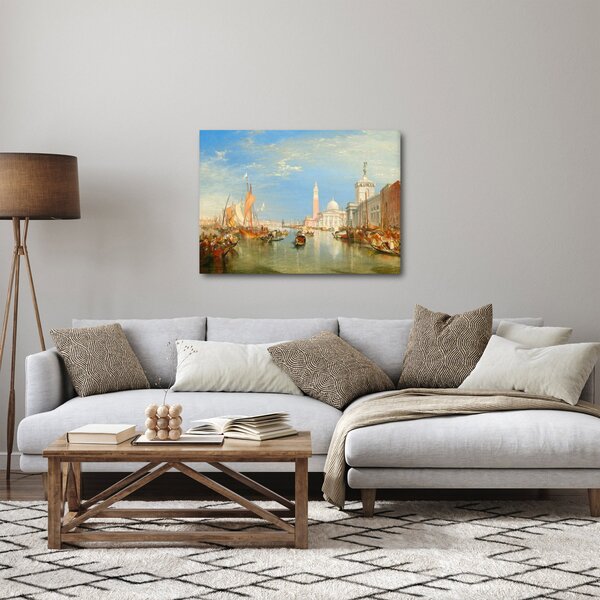 Obraz - Joseph Mallord William Turner, Venice the Dogana and San Giorgio Maggiore, reprodukcje (70x50 cm)