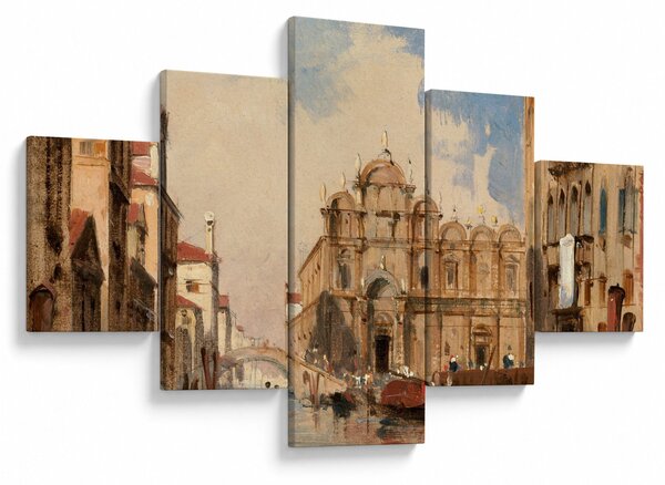 Obraz - Jules-Romain Joyant, The Scuola di San Marco, Venice, reprodukcje (125x70 cm)