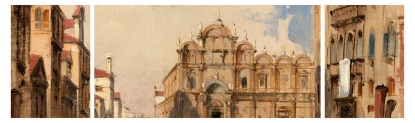 Obraz - Jules-Romain Joyant, The Scuola di San Marco, Venice, reprodukcje (170x50 cm)