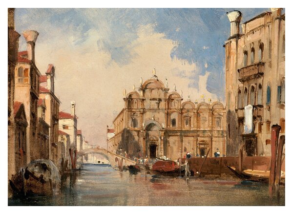 Obraz na szkle - Jules-Romain Joyant, The Scuola di San Marco, Venice, reprodukcje (70x50 cm)