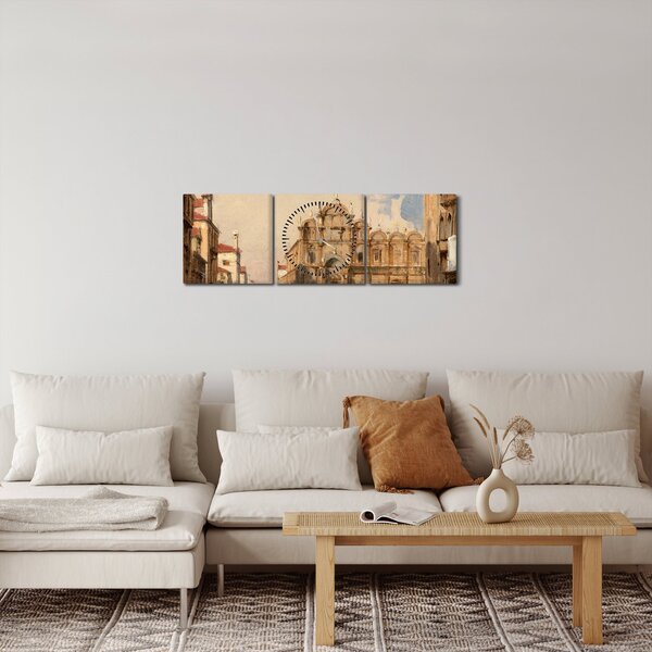 Obraz - Jules-Romain Joyant, The Scuola di San Marco, Venice, reprodukcje (z zegarem) (90x30 cm)