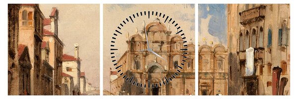 Obraz - Jules-Romain Joyant, The Scuola di San Marco, Venice, reprodukcje (z zegarem) (90x30 cm)