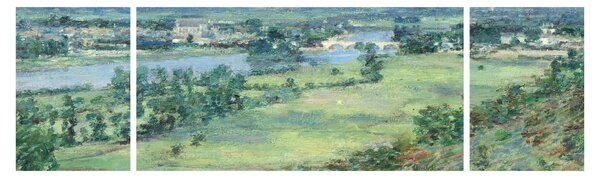 Obraz - Theodore Robinson, The Valley of the Seine, From the Hills of Giverny, reprodukcje (170x50 cm)