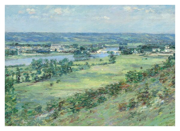 Obraz - Theodore Robinson, The Valley of the Seine, From the Hills of Giverny, reprodukcje (70x50 cm)