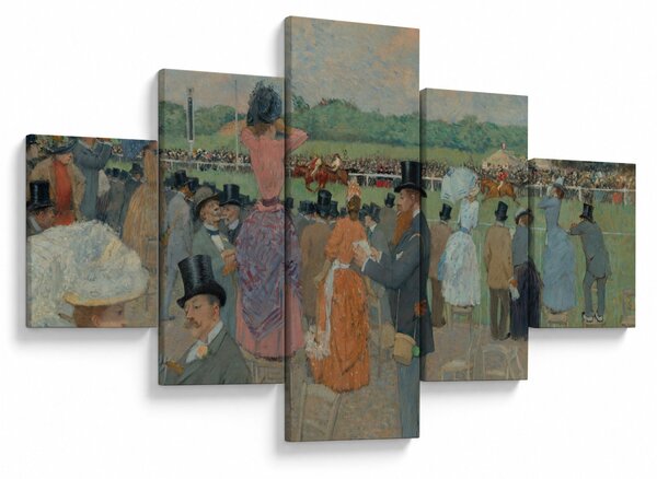 Obraz - Jean-Louis Forain, The Races at Longchamp, reprodukcje (125x70 cm)