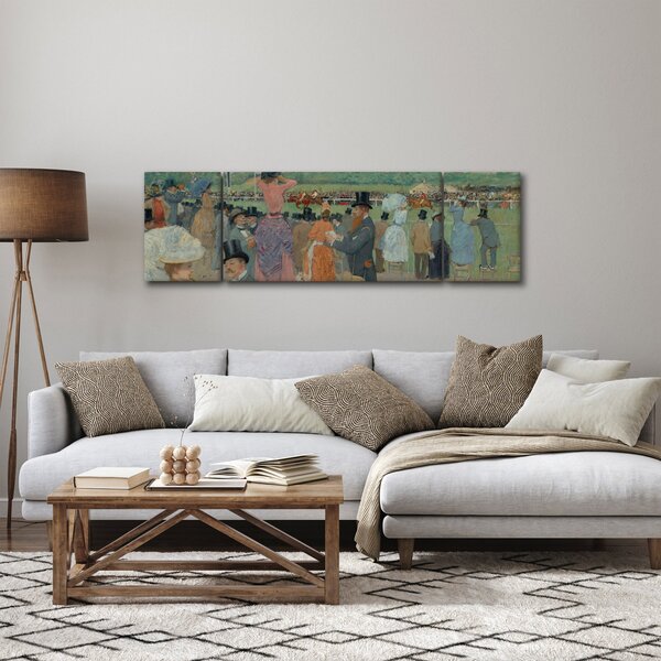 Obraz - Jean-Louis Forain, The Races at Longchamp, reprodukcje (170x50 cm)