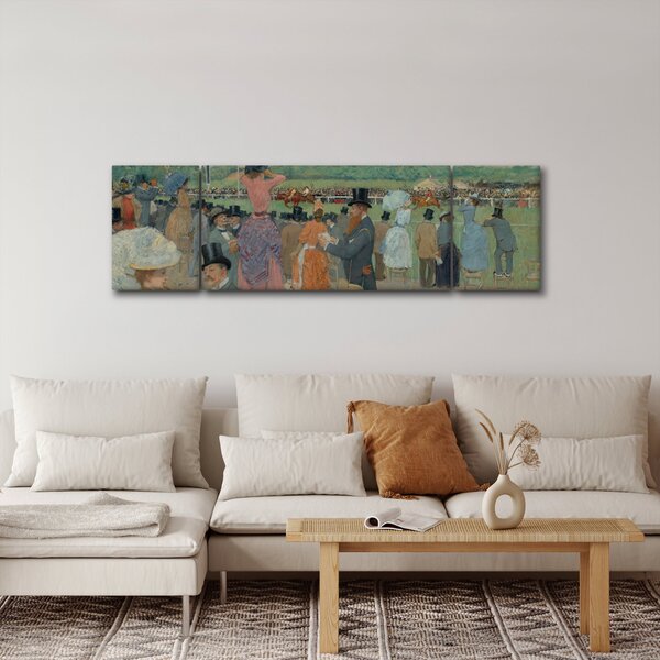 Obraz - Jean-Louis Forain, The Races at Longchamp, reprodukcje (170x50 cm)
