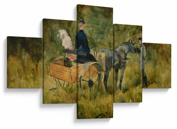 Obraz - Henri de Toulouse-Lautrec, The Trap, reprodukcje (125x70 cm)