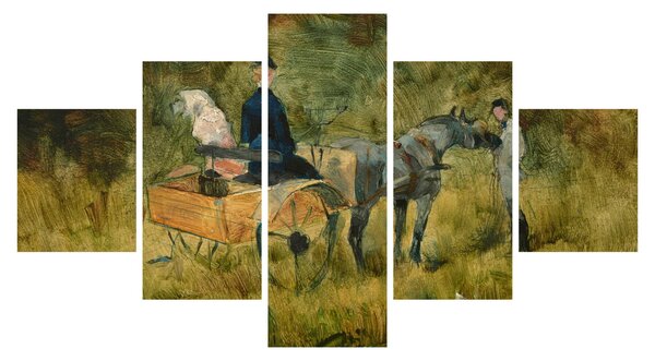 Obraz - Henri de Toulouse-Lautrec, The Trap, reprodukcje (125x70 cm)