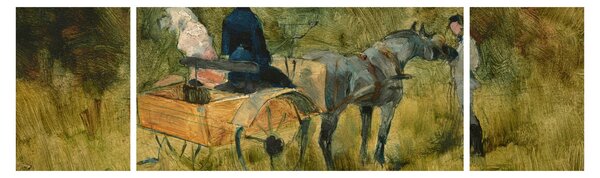Obraz - Henri de Toulouse-Lautrec, The Trap, reprodukcje (170x50 cm)