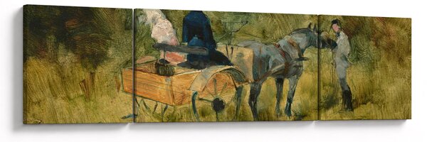 Obraz - Henri de Toulouse-Lautrec, The Trap, reprodukcje (170x50 cm)